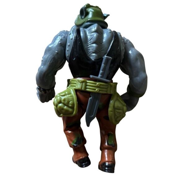 Teenage Mutant Ninja Turtles Rocksteady Hard Head 1988 Action Figure Complete - Picture 4 of 6
